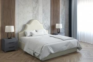 Кровать с фигурным изголовьем Амелия - Мебельная фабрика «Crown Mebel»