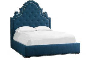 Кровать с фигурным изголовьем Фьюджи - Мебельная фабрика «Правильная мебель»