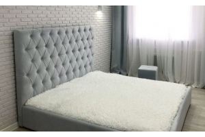 Кровать с каретной стяжкой Классик 1 - Мебельная фабрика «ЕвроСтиль»
