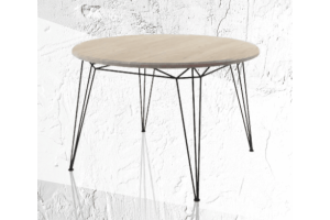 Круглый обеденный стол в стиле лофт - Мебельная фабрика «Геометрия ЛОФТ»