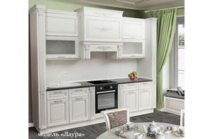 Кухня белая массив Лаура - Мебельная фабрика «Корфил»