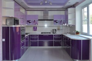Большая фиолетовая кухня Виолетта - Мебельная фабрика «Д.А.Р. Мебель»