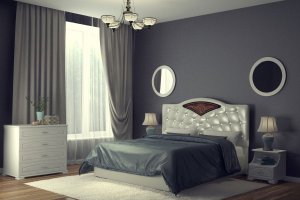 Мягкая кровать Шарм 2 - Мебельная фабрика «ДАРИНА»