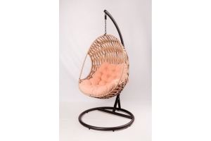 Подвесное кресло из ротанга Valio carbon - Мебельная фабрика «Pride Design»