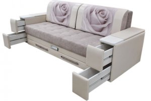 Прямой диван с ящиками Лидер-24 - Мебельная фабрика «Симбирск Лидер»