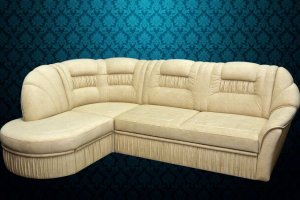 Угловой диван Рафаэль с пуфом - Мебельная фабрика «Мебельный Рай»