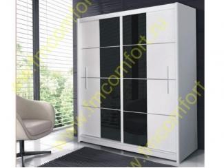 Черно-белый шкаф Нова - Мебельная фабрика «Комфорт»