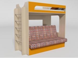Двухъярусная кровать с диваном  - Мебельная фабрика «Элфис»