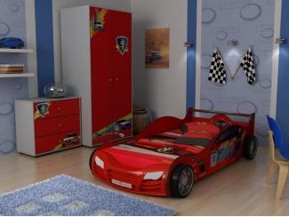 Кровать машина R800E Mini Red  - Мебельная фабрика «GRIFON»
