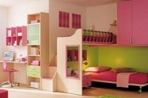 Детская розовая для двух девочек 026 - Мебельная фабрика «La Ko Sta»