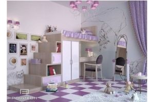 Детская Для маленькой леди 579 - Мебельная фабрика «Роникон»