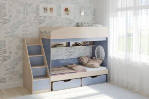 Детская двухъярусная кровать Легенда 10.3 - Мебельная фабрика «Легенда»