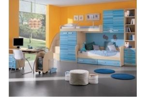 Детская голубая 028 - Мебельная фабрика «La Ko Sta»
