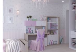 Детская комната MIX Bunny pink - Мебельная фабрика «ABC King»