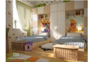 Детская комната Винни-Пух 580 - Мебельная фабрика «Роникон»