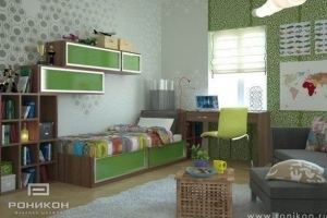 Детская комната Юный чемпион 581 - Мебельная фабрика «Роникон»