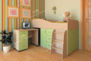Детская кровать-чердак Мини - Мебельная фабрика «Контур»
