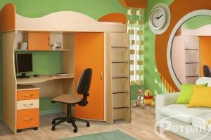 Детская кровать-чердак тип 8 - Мебельная фабрика «Ретран»
