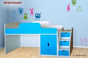 Детская кровать Синяя - Мебельная фабрика «Мебельщик»