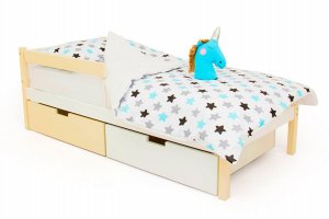 Детская кровать SKOGEN бежево-белый - Мебельная фабрика «Бельмарко»