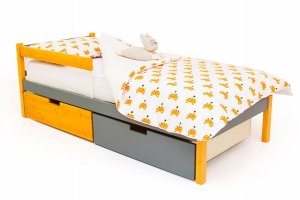 Детская кровать SKOGEN дерево-графит - Мебельная фабрика «Бельмарко»