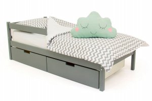 Детская кровать SKOGEN графит - Мебельная фабрика «Бельмарко»