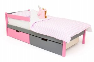 Детская кровать SKOGEN лаванда-графит - Мебельная фабрика «Бельмарко»