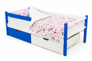 Детская кровать-тахта Skogen сине-белый - Мебельная фабрика «Бельмарко»