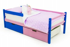 Детская кровать-тахта Skogen синий-лаванда - Мебельная фабрика «Бельмарко»