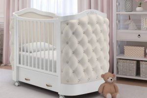 Детская кроватка Тиффани стразы - Мебельная фабрика «Лилель»