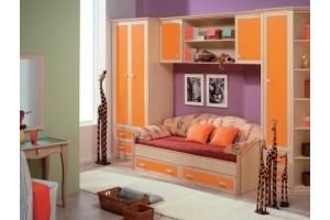 Детская оранжевая 029 - Мебельная фабрика «La Ko Sta»