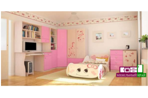 Детская розовая мебель для девочки Лолита - Мебельная фабрика «Мебельный Край»
