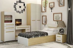 Детская спальня МДФ Наоми 1 - Мебельная фабрика «Алтай-Мебель»