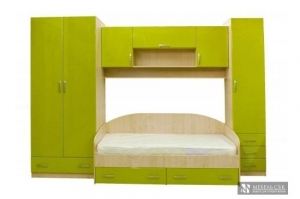 Детская стенка и кровать Юниор-1 - Мебельная фабрика «Мебель СБК»