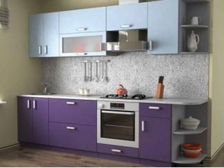 Фиолетовая прямая кухня