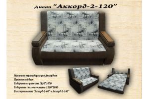 Диван Аккорд-2-120 - Мебельная фабрика «Мебельер»