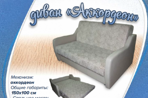 Диван Аккордеон - Мебельная фабрика «Мебель Люкс»