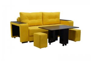 Диван Лаки со столом и пуфами - Мебельная фабрика «Эгида»