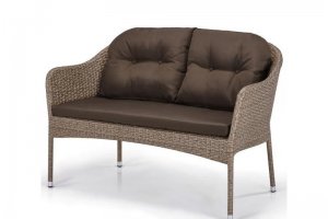 Диван  плетенный S54B-W56 Light brown - Мебельная фабрика «Афина-Мебель»