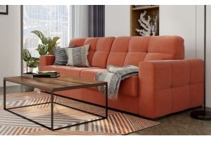 Диван прямой оранжевый Барни - Мебельная фабрика «Джениуспарк»