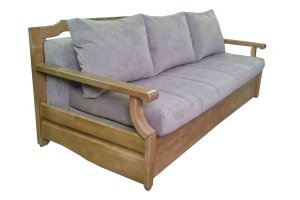 Диван с деревянными подлокотниками Антарес-Д - Мебельная фабрика «Мебель-54»