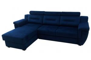 Диван с оттоманкой синий Веста 5 - Мебельная фабрика «Веста»
