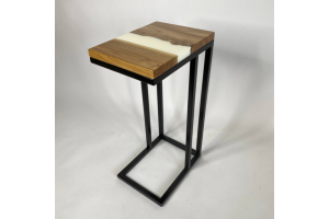 Диванный столик из дерева и эпоксидной смолы - Мебельная фабрика «Thunder cloud»