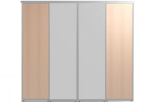 Двери для шкафов-купе БАЗИС-2П2С - Оптовый поставщик комплектующих «ROOMATIC»