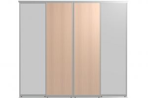 Двери для шкафов-купе БАЗИС-2С2П - Оптовый поставщик комплектующих «ROOMATIC»