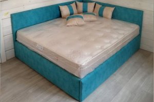 Двухспальная мягкая кровать - Мебельная фабрика «Алина мебель»