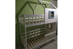 Двухъярусная кровать-домик Кораблик - Мебельная фабрика «Кроваткин18»