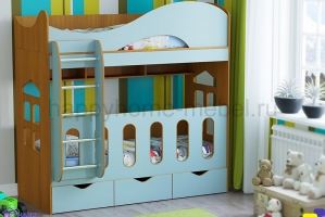 Двухъярусная кровать HAPPY KIDS SOUL BABY - Мебельная фабрика «Happy home»