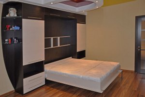 Двуспальная откидная кровать-шкаф - Мебельная фабрика «Удобна»
