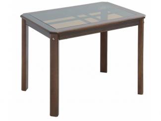 Стол обеденный Элегант коричневый - Мебельная фабрика «Мебель из стекла»